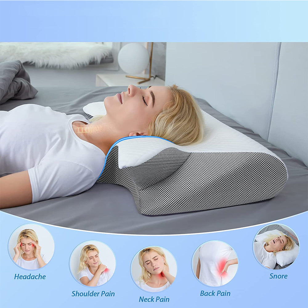 Drift into Deep Pain-Free Sleep Laying On The NeckCloud Cradle Pillow