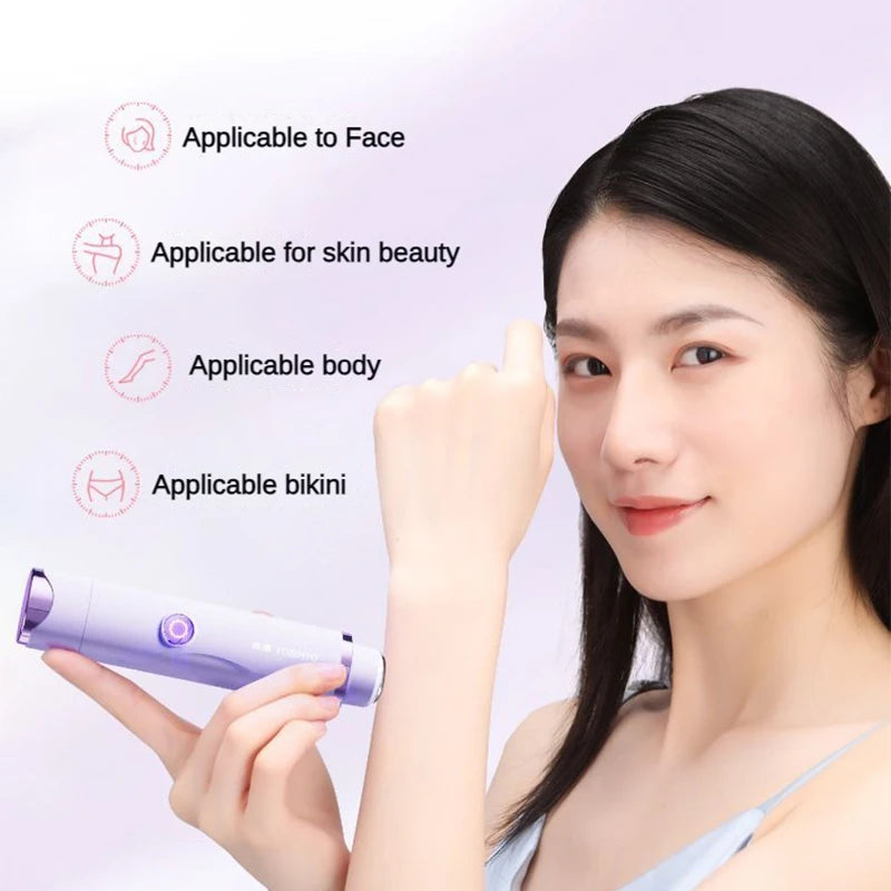 Portable Waterproof Mini Electric Hair Shaver for Women - Double Head Epilator