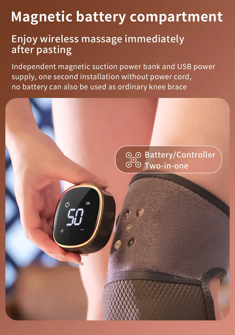 Electric Heating Knee Massager – Black Friday Over 50% Off, Hot Compress & Vibration Therapy!