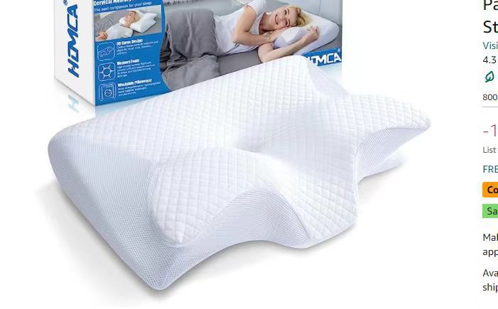 Drift into Deep Pain-Free Sleep Laying On The NeckCloud Cradle Pillow