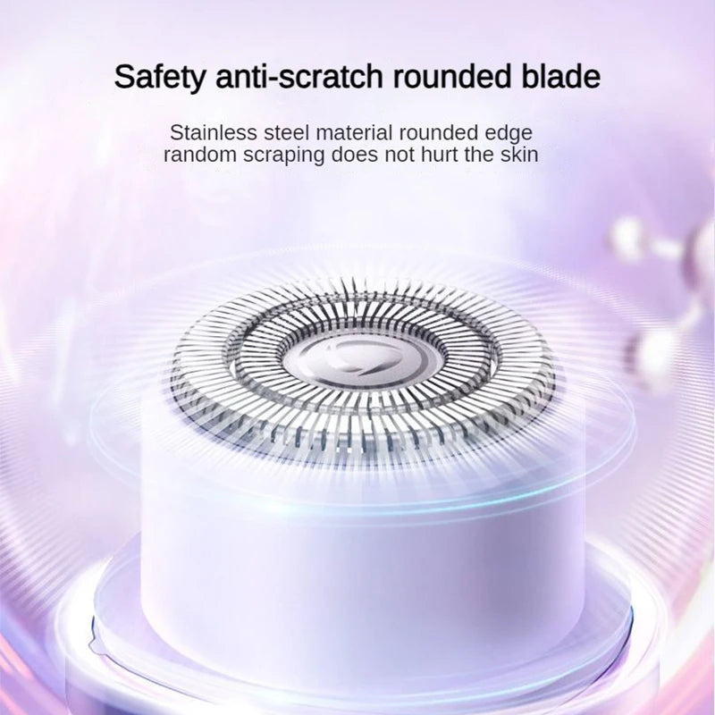Portable Waterproof Mini Electric Hair Shaver for Women - Double Head Epilator