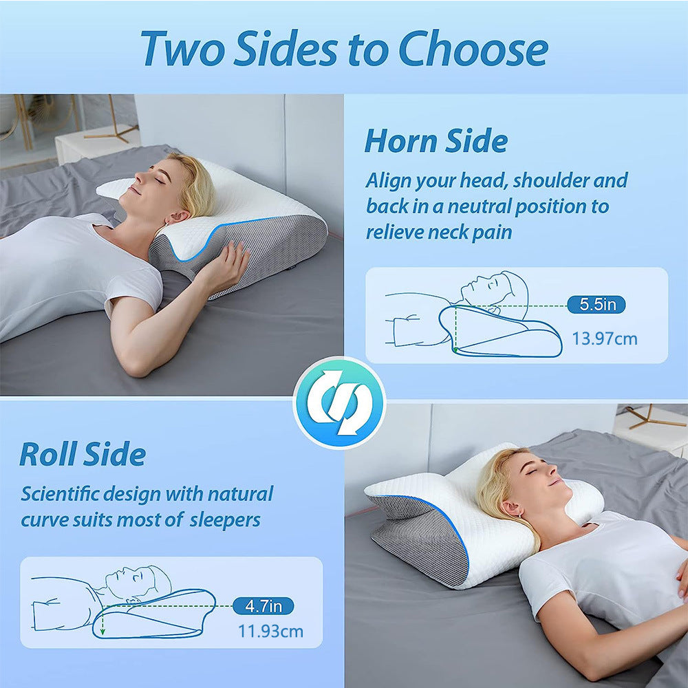 Drift into Deep Pain-Free Sleep Laying On The NeckCloud Cradle Pillow