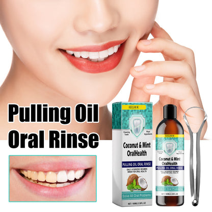 Oral Coconut Oil Mouthwash - Removes Stains, Freshens Breath, and Protects Gums