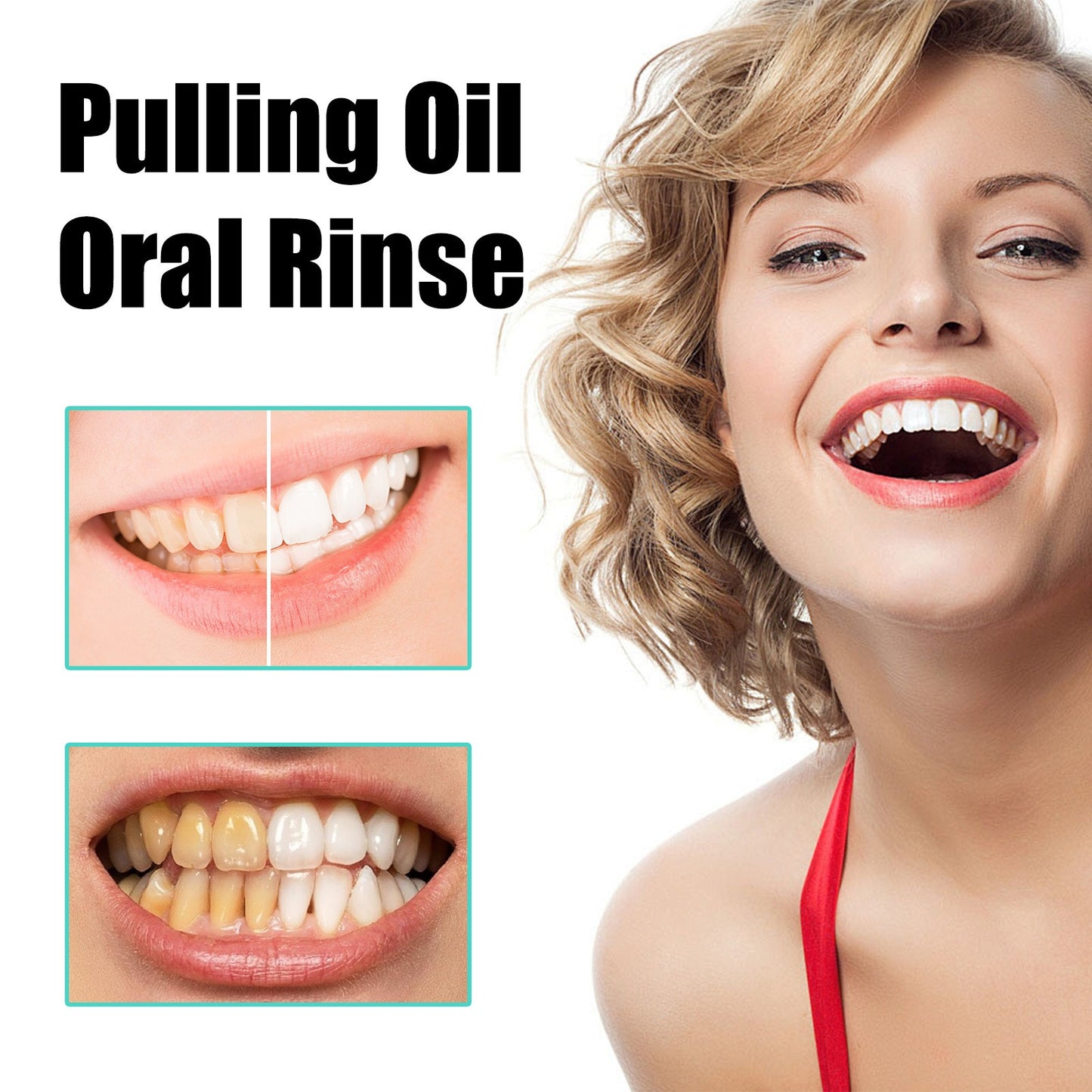 Oral Coconut Oil Mouthwash - Removes Stains, Freshens Breath, and Protects Gums